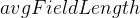 avgFieldLength